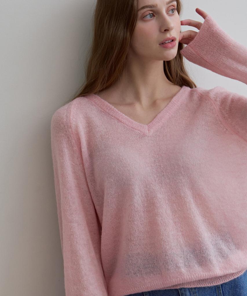 ODER Spring Kid Mohair Pullover - Pink