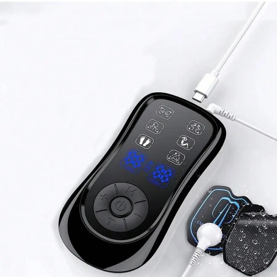 Digitalt meridianterapiapparat med mellomfrekvent massasje, EMS- og TENS-pulsmassasjeapparat, elektriske terapiplaster