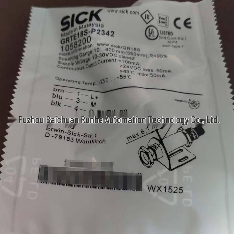 Sick GRTE18S-P2342 Diffuse Reflection Photoelectric Sensor 1058200 - Brand New Original