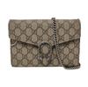 [Pre-Owned] Dionysus Tiger Head Buckle Logo Beige Lining GG High-Quality Synthetic Canvas WOC Wallet Crossbody Shoulder Bag - Good #12QC9C