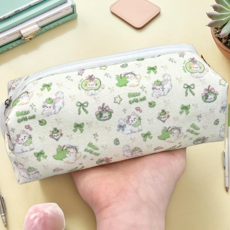 Mehrzweck-Aufbewahrungsbeutel 1 Stück, Großes Fassungsvermögen Koreanischer Stil Organizer für Schreibwaren & Make-up, Reise-Kosmetiktasche & Federmäppchen