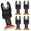 Vearter 44mm Replacement Blades for Serrated Long Replacement Quick Release Kit for Cutting Metal and Wood 5-Piece Multi-Tool Metal, Titanium,