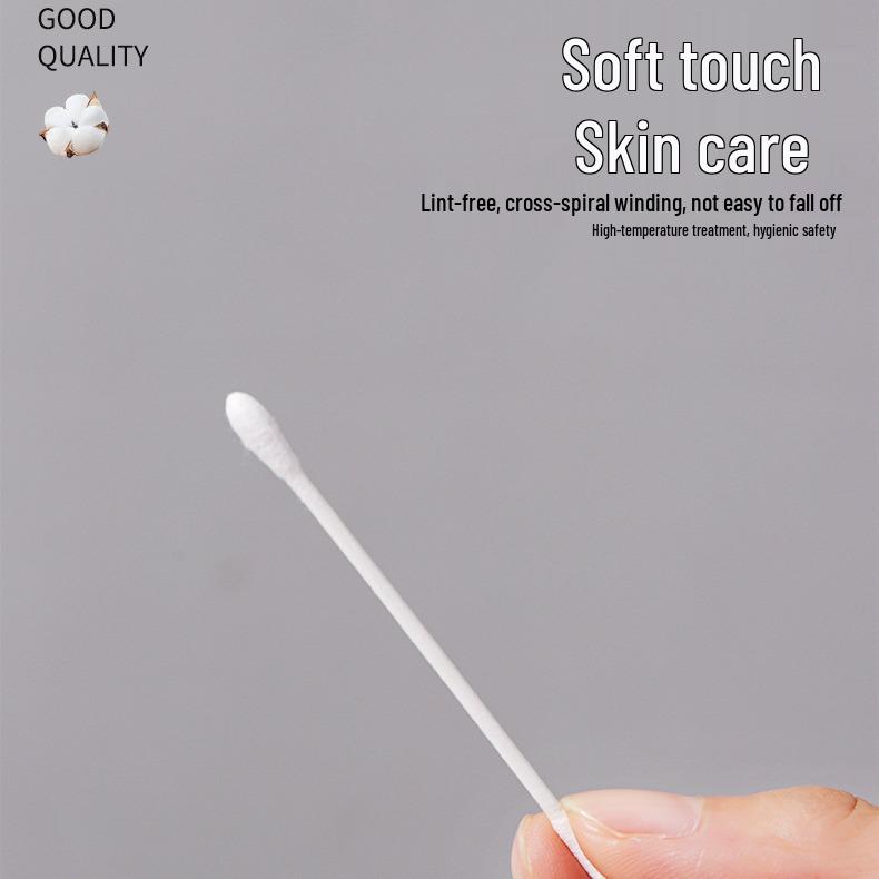 Boxed Double-Ended Cotton Swabs for Baby and Household Use