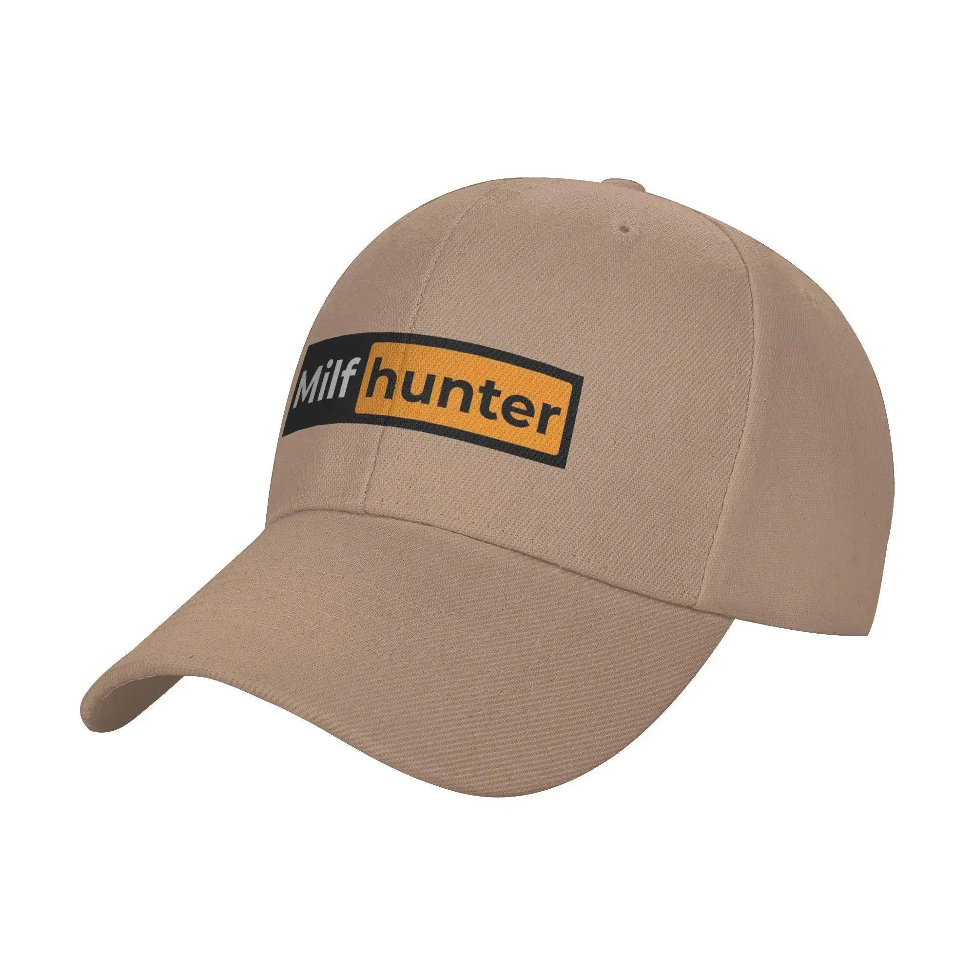 Unisex Coole Grappige Milf Hunter Petten Outdoor Baseballpetten Snapback Petten Papa Pet Zonnepetten Ademende Trucker Pet Wasbaar Adjustable gray