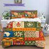 Ethnic Tribal Texture Pattern Bedding Quilt Set Quilt Cover Pillowcase Home Decoration Gift (1 * duvet cover + 2 * pillowcase, without core)