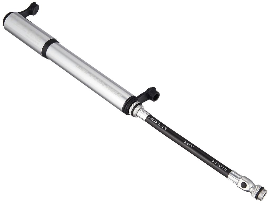 Japanese LEZYNE LITE DRIVE Bicycle Hand Size S Compatible with Presta and Schrader Valves [Official Product] Pump/Air Pump, (18cm, 80g), Silver,