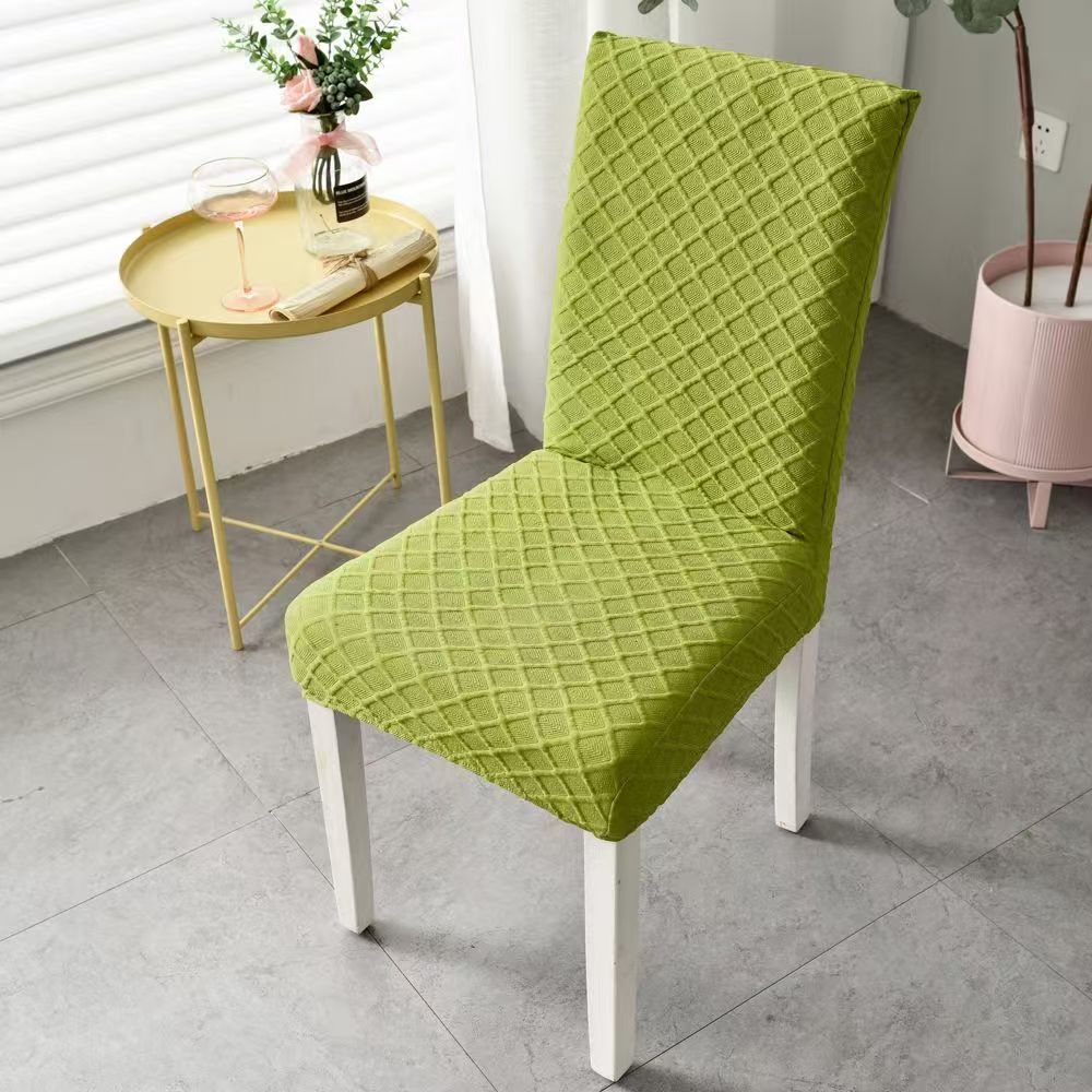 

Масштабируемый жаккардовый чехол для стула, эластичный чехол для стула, пыленепроницаемый, монохромный, для украшения интерьера, для офиса, самый дешевый 1 piece