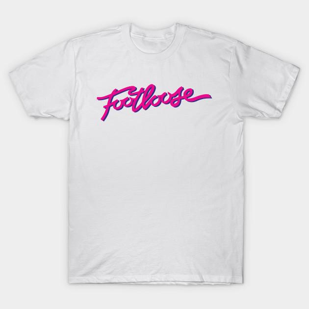 Men Black Print T-shirt Footloose No-Cut Transfer Paper Print Cotton Tshirt M белый