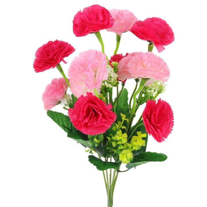 Chrysanthemum Bouquet Artificial Flowers for Vase Decoration Composition 35 Cm - Pink
