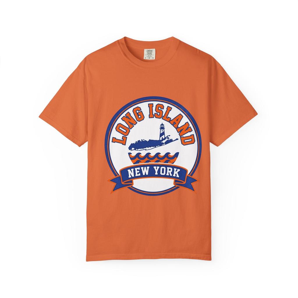 Long Island New York Lighthouse T-shirt | Coastal Badge Tee