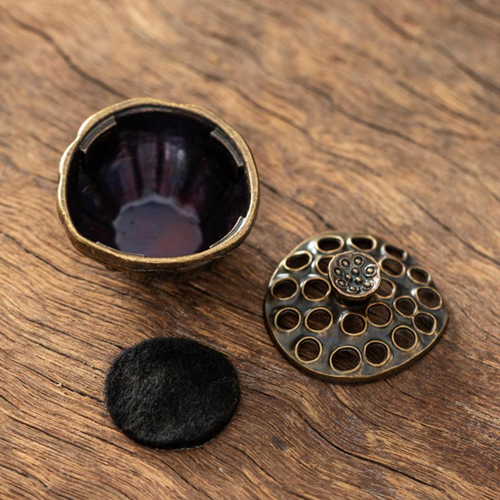 Lotus Samen Form Räuchergefäß Mini Aromatherapie Brenner Fingerspitzen Künstlerischer Zen Aroma Ofen für Yoga Studio Meditationsraum