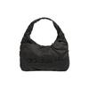 Zipper Closure Satin Cloud Bag Sports Shoulder Bag Handbag Small Women Bags Black IX5254