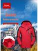 Men's 3-in-1 Detachable Outdoor Jacket - Autumn/Winter Workwear with Logo and Embroidery.