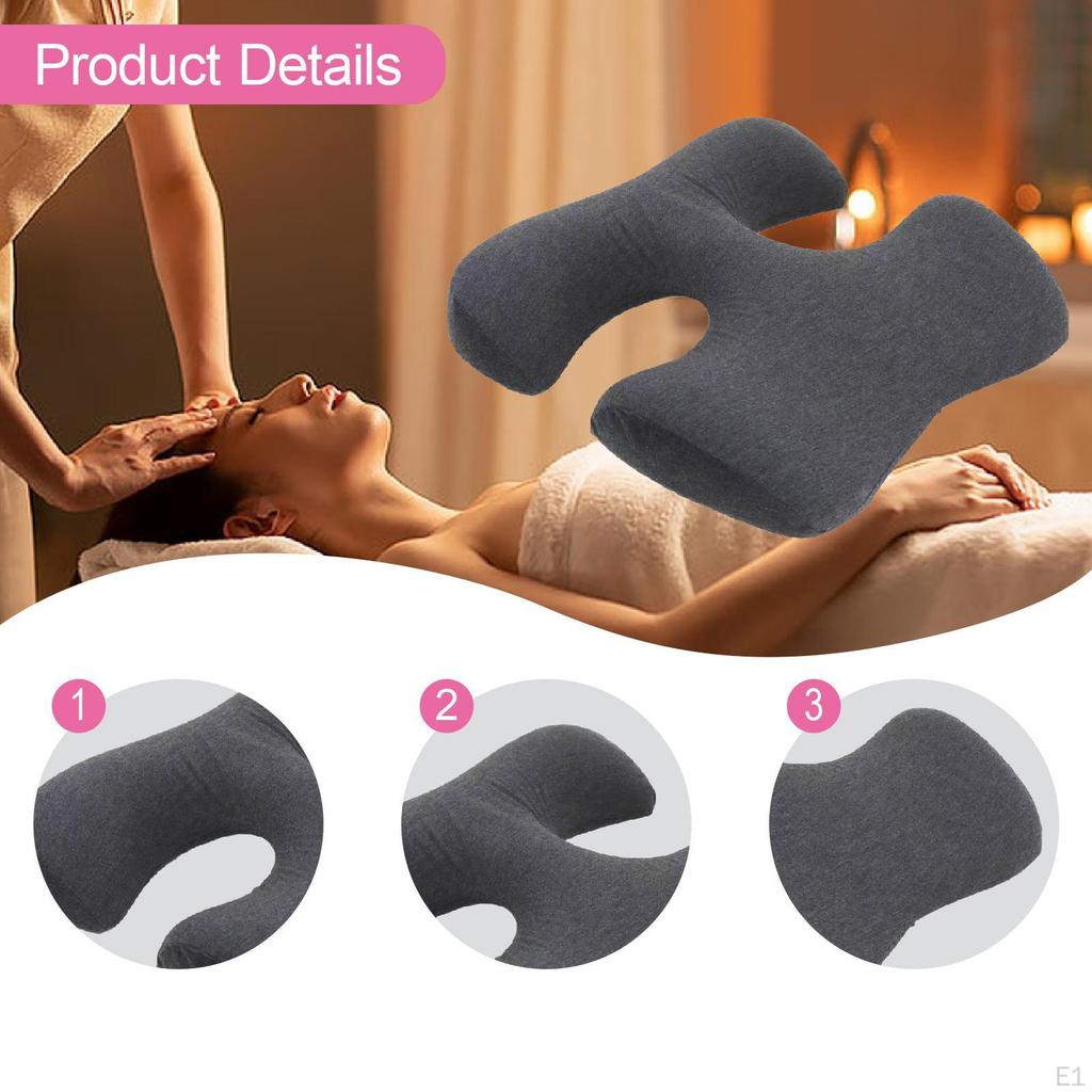 Breast Massage Pillow, Face Down Comfort Cushion, Multifunctional Memory Foam Support,