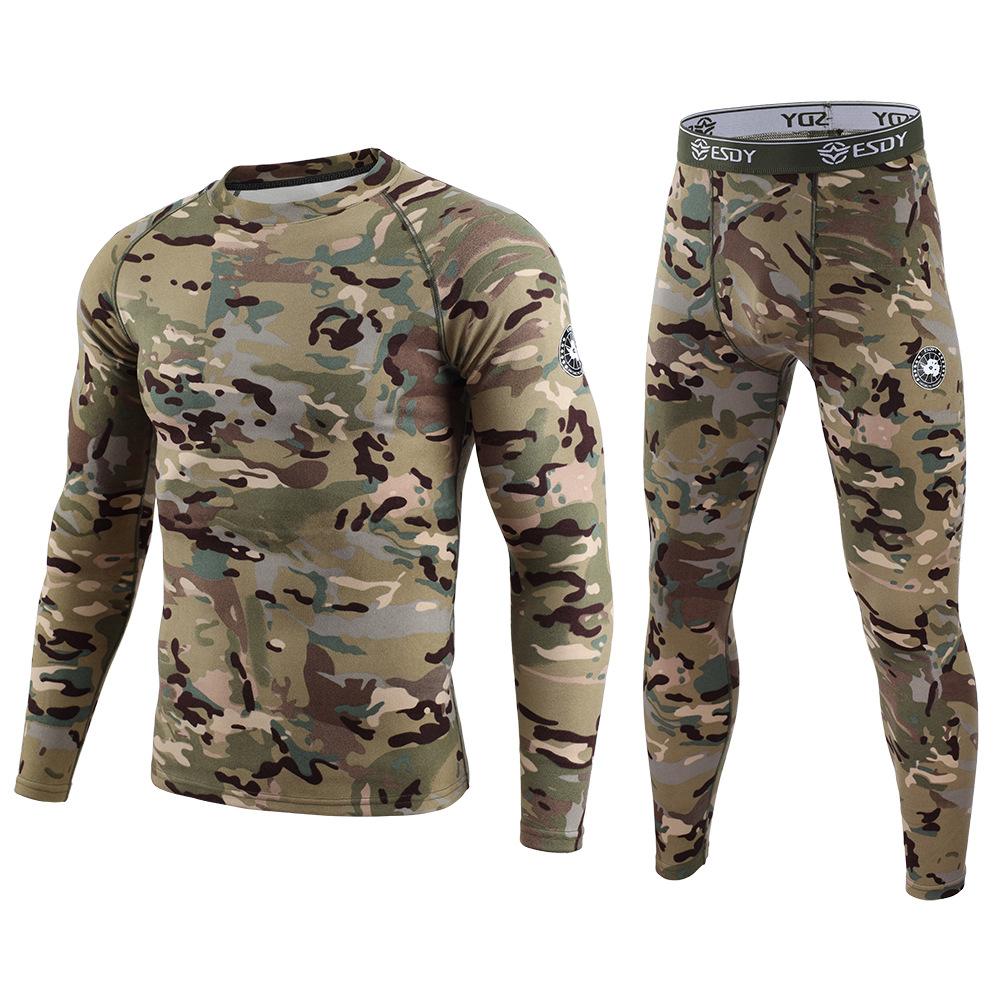 Outdoor new fleece thermal underwear, German fleece suit, men's cycling clothes
