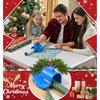 Wrapping Paper Roll Cutter Tool with 3 PCS Replaceable Blade Kit Gift Wrap Cutter for Christmas and Birthday Wrapping Paper Cutter Slider Paper Roll
