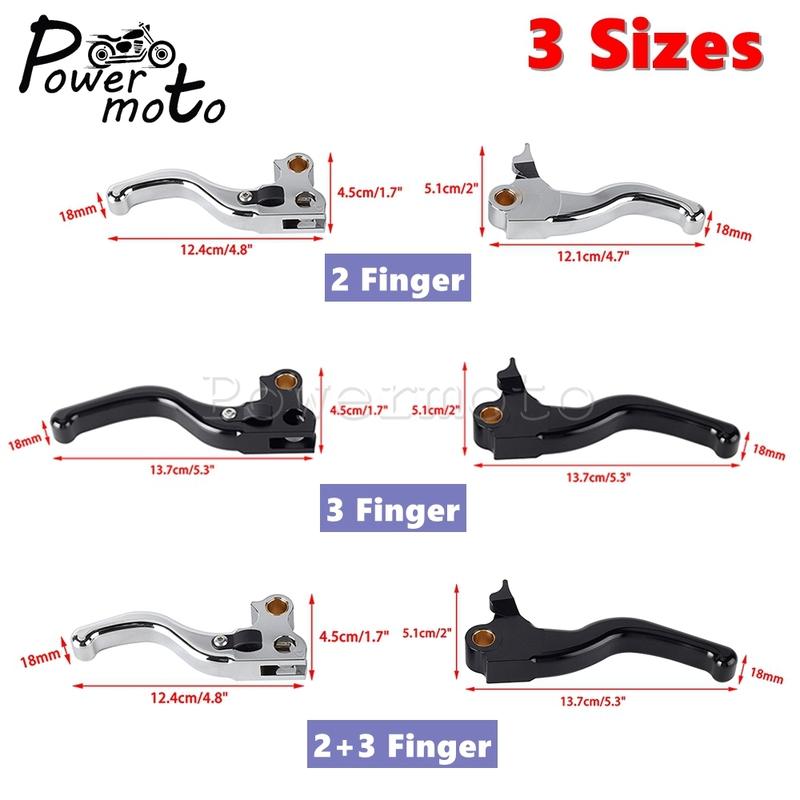For Harley Dyna Brake Clutch 2-3 Finger Handle Levers Fits Wide Glide CVO SE Street Bob Low Rider Fat Bob Super Glide 1996-2017