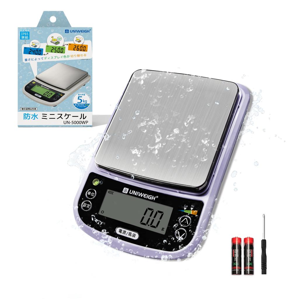 UNIWEIGH Kitchen Can Measure Up To with Ml Measuring Precision Ideal As a Measuring Waterproof Tare Digital Measuring [Waterproof Design] Scale,