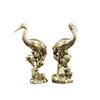 Brass old crane ornament creative home office desktop red-crowned crane crane ornament crafts brass