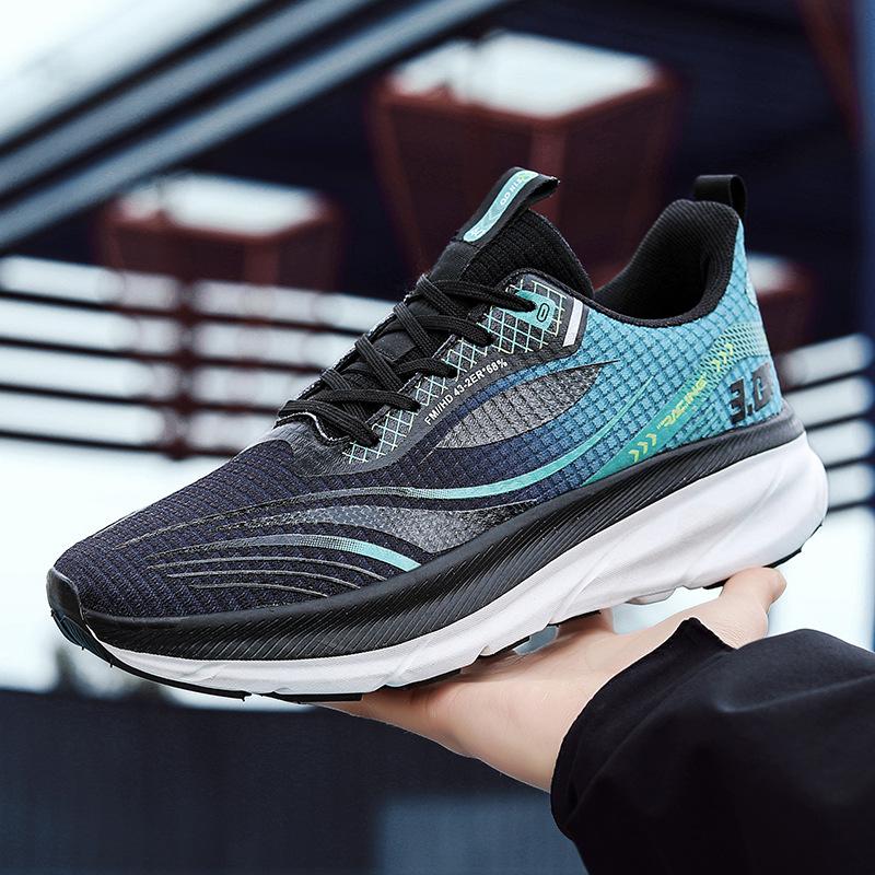 New summer and autumn new ultra-light running shoes sports shoes breathable shock-absorbing soft-soled student shoes lightweight running shoes men's