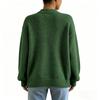 Women's Casual Color Mock Neck Long Sleeve Pullover Sweater Knit Top