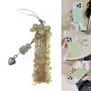 Delicate Handmade Acrylic Bead Keychain Fashion Forward Acrylic Bead Keyring Elegant Handmade Phone Straps Chain Charm