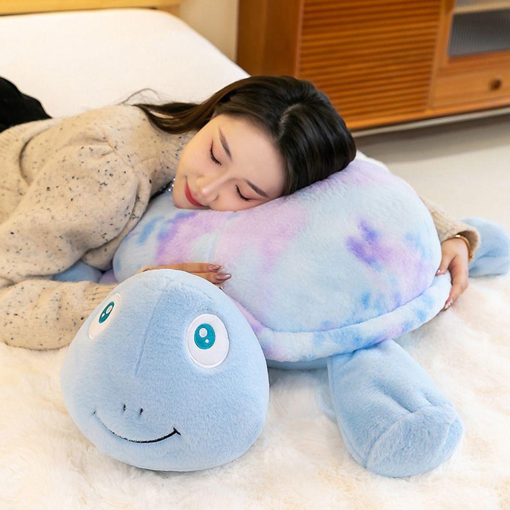 Flauschiges Grünes Schildkröten Plüschtier Stoffpuppe Meeresschildkröte Tierpuppe Geschenk für Kinder