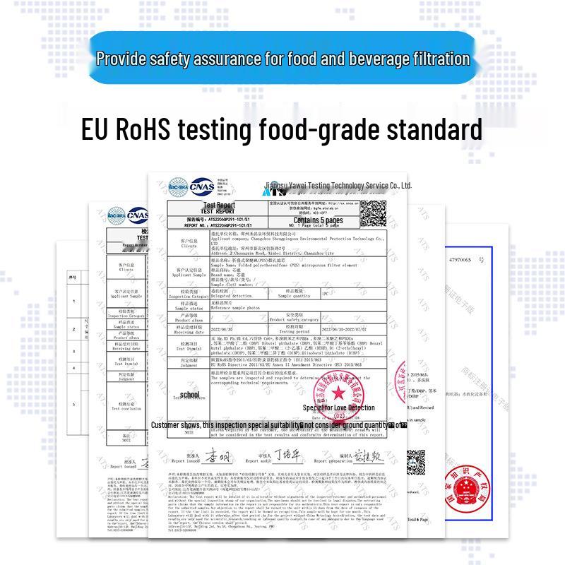 Food Grade Foldable PP Filter Cartridge for Beverage and Alcohol Purification: Precision Impurity Removal