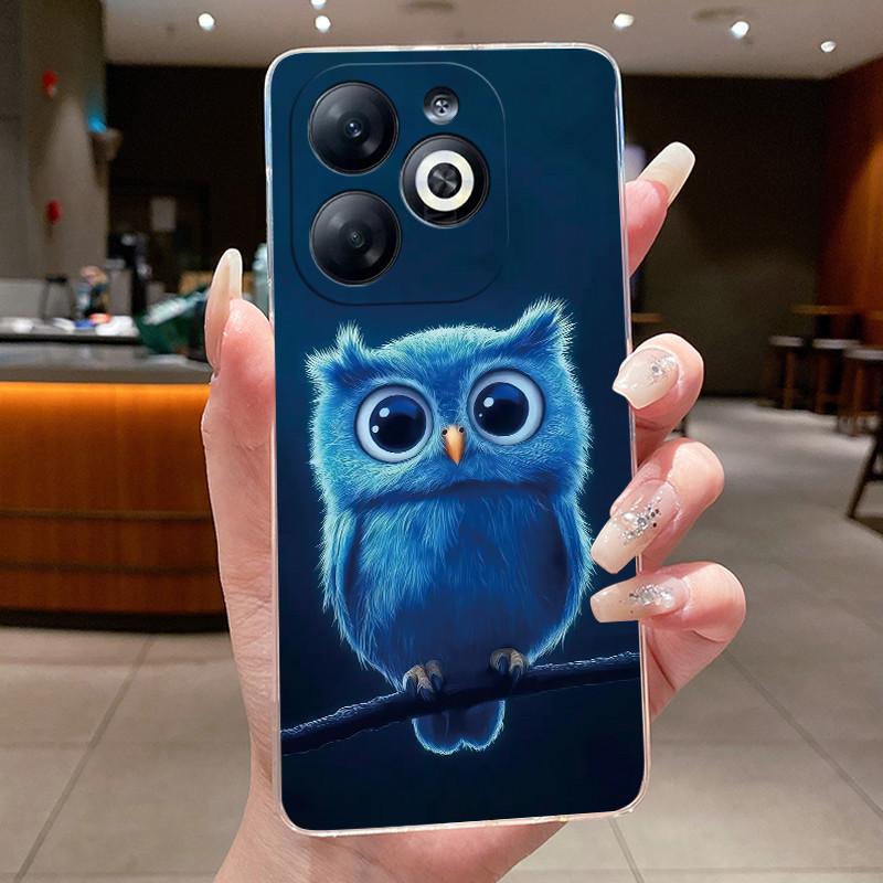 Casing For infinix Smart 8/Smart 8 Pro Luxury Dragon Cute Cool Boys Girls Soft silicone Phone Case Back Cover Transparent Shell