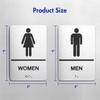 Premium-For Business Bathroom Door Signs, Men' S& Women' S Restroom Signs Raised Braille