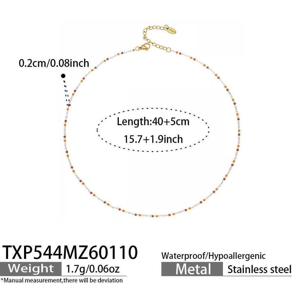 18k Gold Plated Stainless Steel Zirconia Flower Necklace & Bracelet Set with Natural Stone Beads - Light Luxury Jewelry.