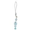 Fashion Blue Fish Beads Hangings Pendant Sweet Phone Strap Bag Decoration Portable Hangings Lanyard for Girls Women
