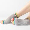 Cotton Women Yoga Socks Short Split Toe Tube Socks Fashion Grips Pilates Socks  Fitness