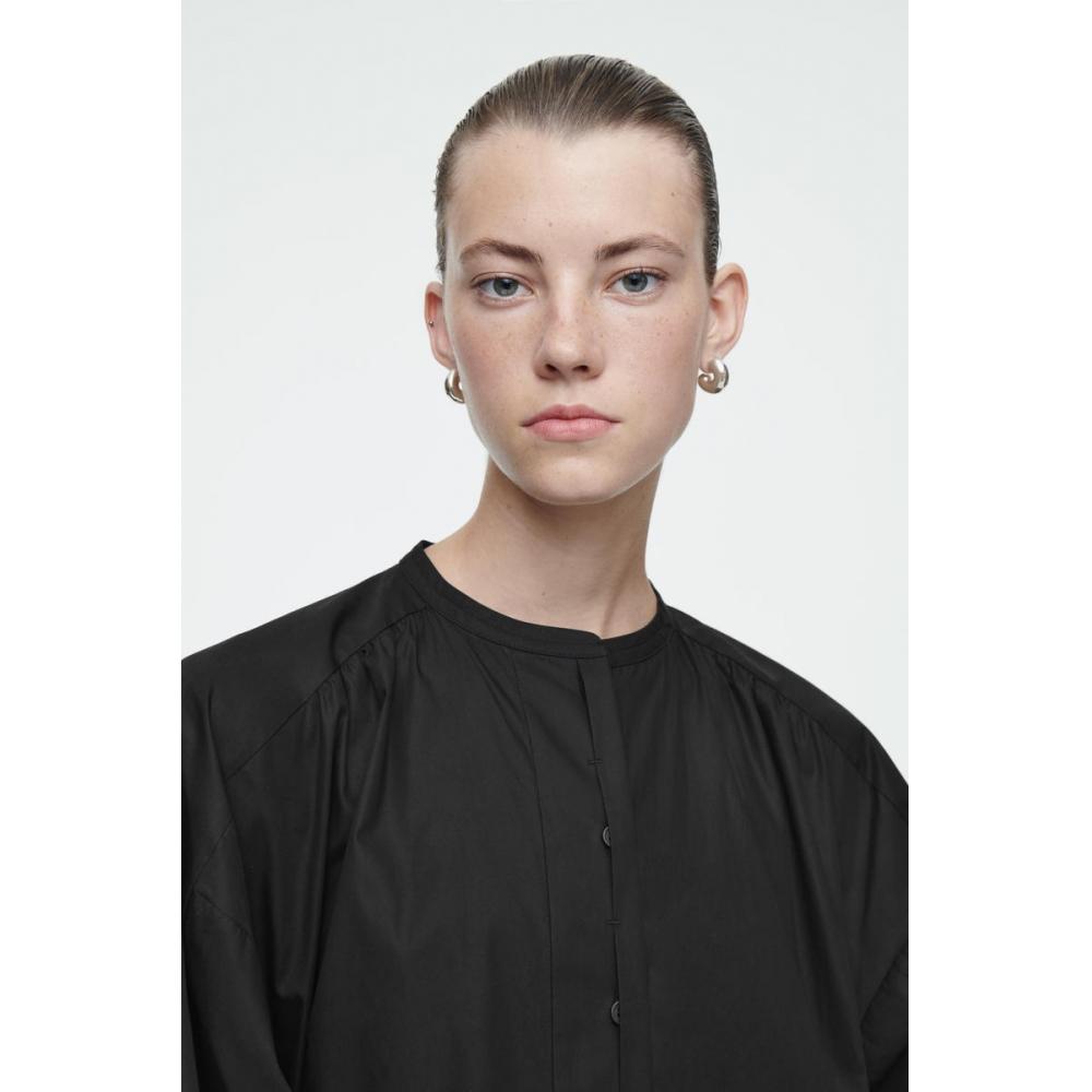 Cos Japan Grandad Balloon Sleeve Midi Dress