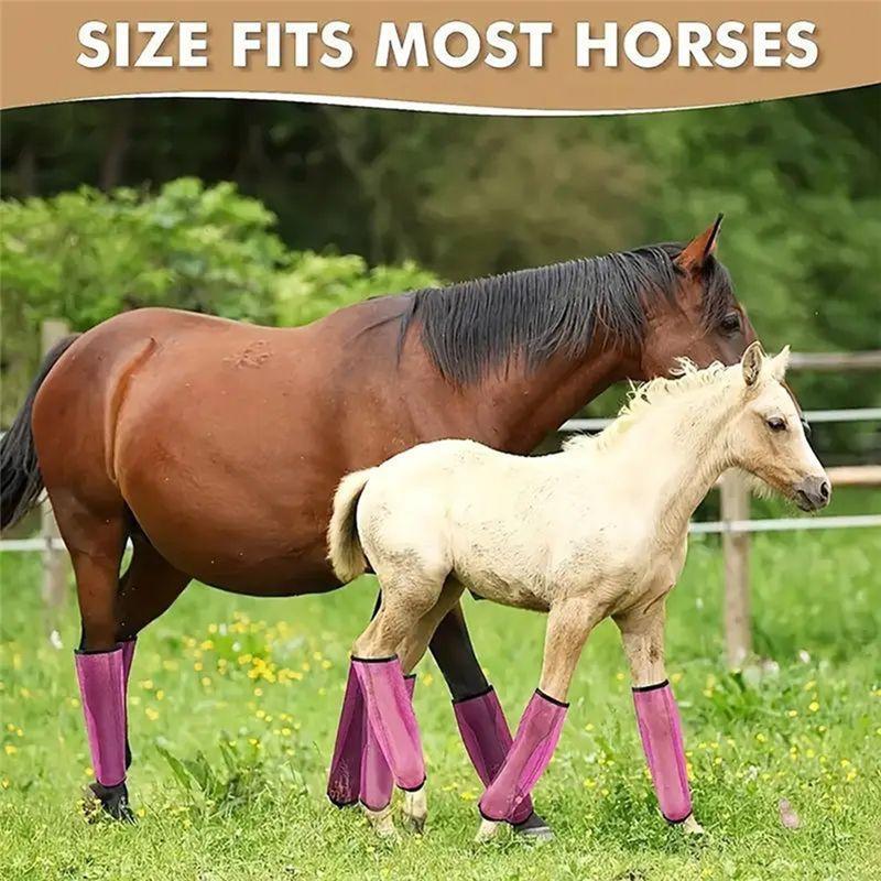 ABWR-4PCS Boots For Horses Set Of 4 Horse Leggings Leg Wraps Sport Training Professional Supplies