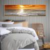 Sunsets Natural Sea Beach Scandinavian Style Landscape Posters and Prints Canvas Painting Wall Art Picture for Living Room