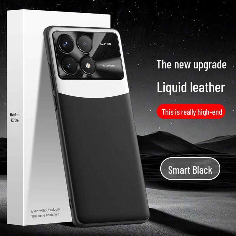 Redmi K70e Liquid Leather Case - Anti-Fall & Anti-Fouling Cover