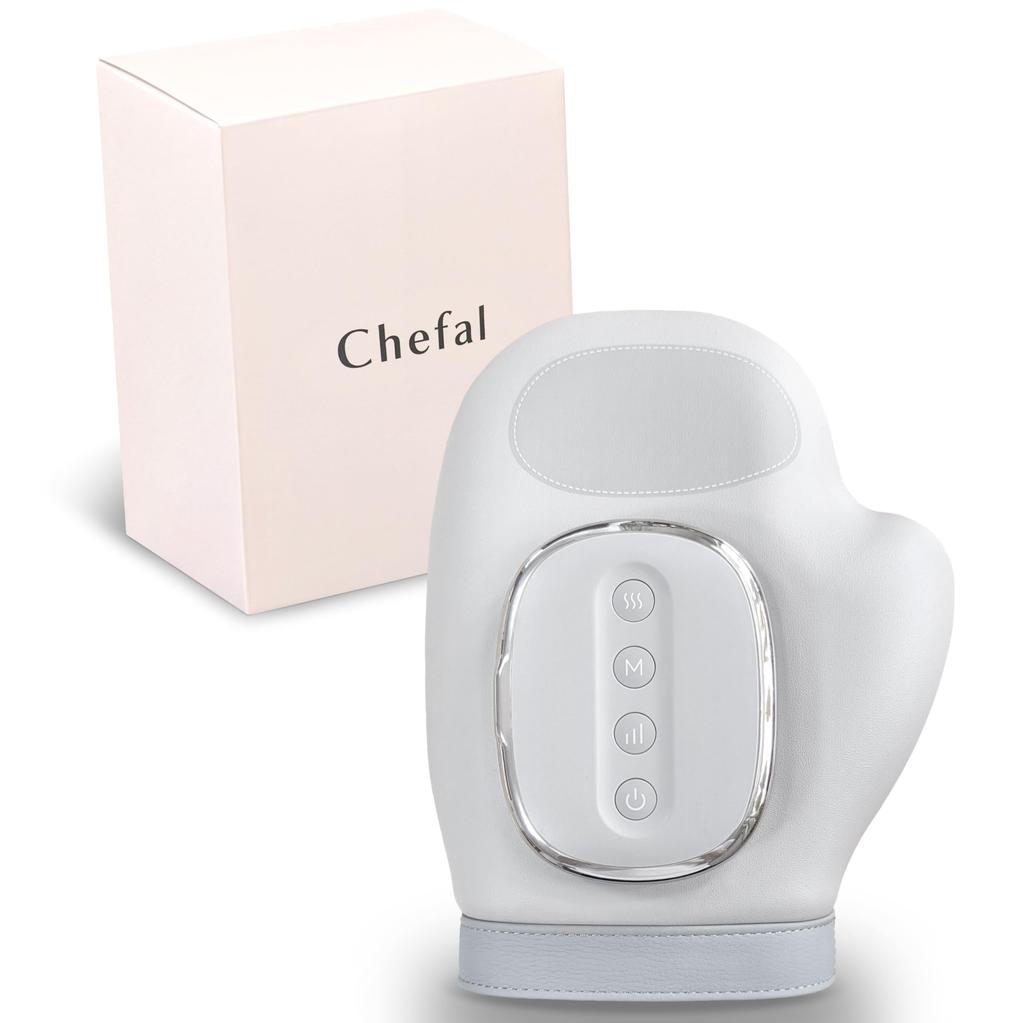 Chefal Hand Care Relaxation Device Pressure Levels x 3 Modes x 3 Heat Levels for Thorough Hand Palm and Finger USB Birthday Gift for Men [5 Care]