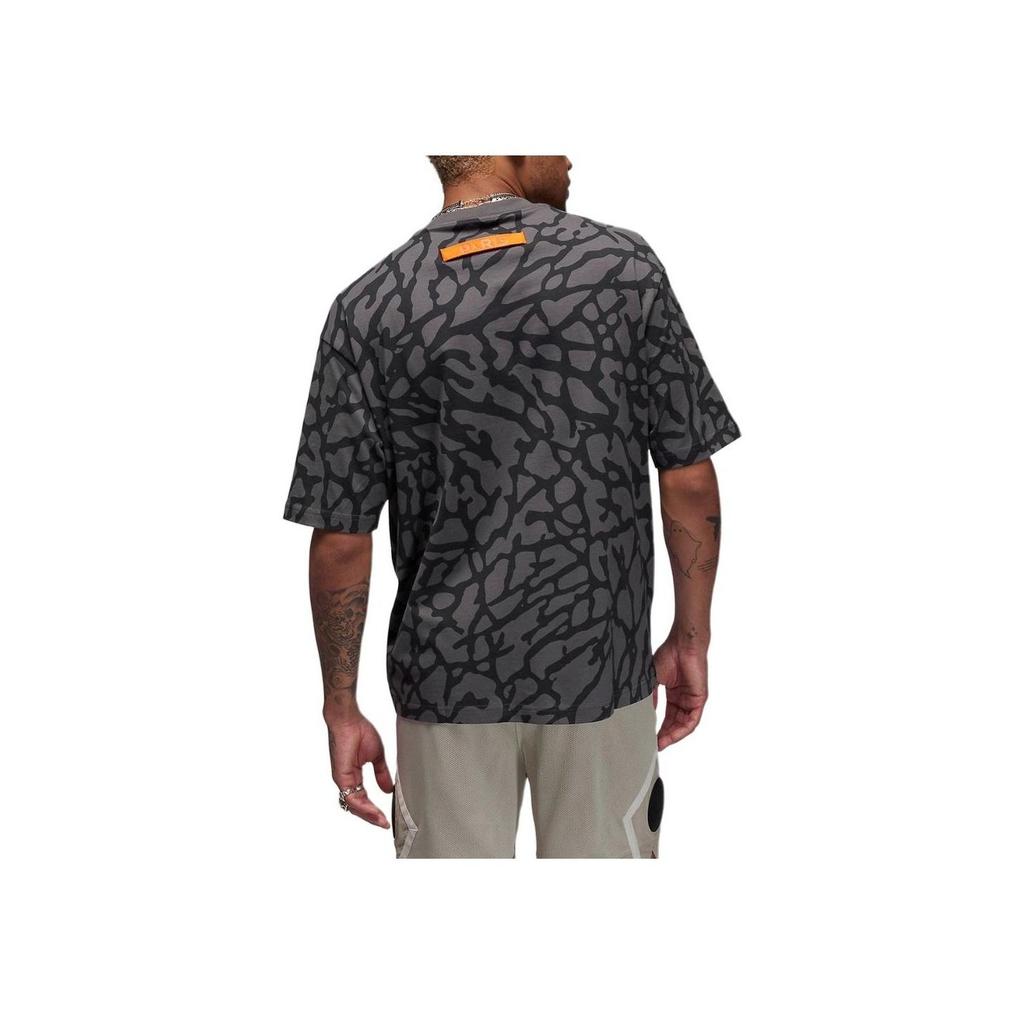 Jordan T-shirt Casual Girocollo a Maniche Corte con Stampa Paris Saint-Germain Uomo Top Nera DZ2912-068