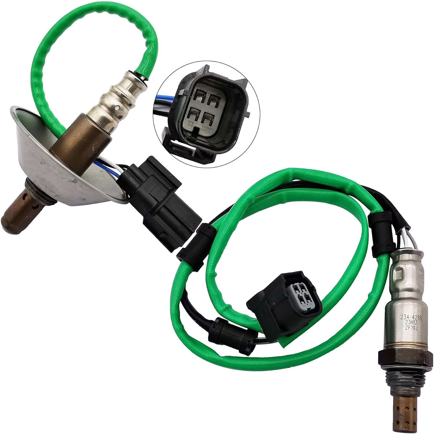 2Pcs 234-9077 234-4218 Upstream Air Fuel Ratio Sensor Downstream Oxygen O2 Sensor Replacement for Honda Fit 1.5L-l4 2009 2010 36531-RB0-003