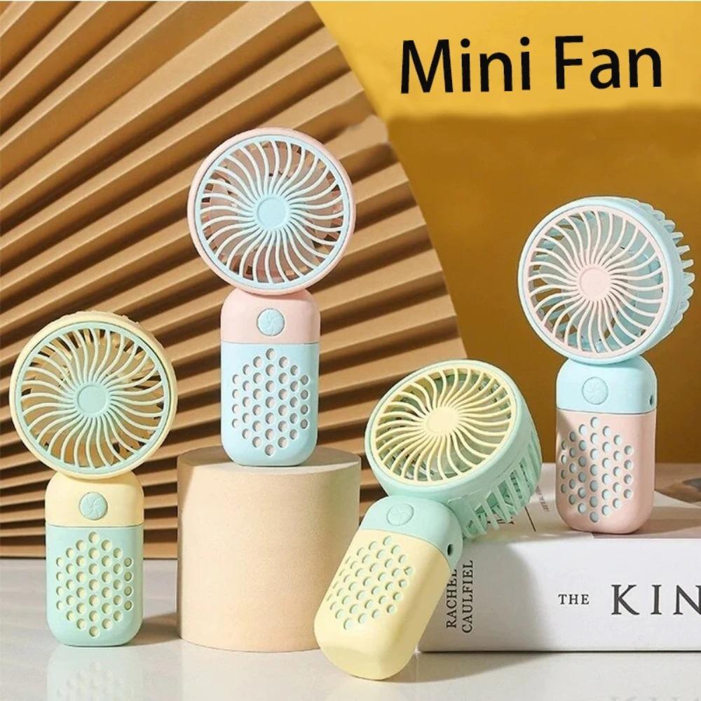 

Portable Pocket Fan Cartoon Desk On Fan Cute Handheld Fan Student Workers