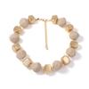 Simple, fresh and fashionable, versatile geometric resin beaded multi-color casual necklace, which can be worn in multiple layers for daily women
