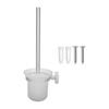 Toilet Cleaning Brush Holder Set Lightweight Convenient Household Cleaning Goods Bathroom Utensils Storage Space Aluminum Ceramic Construction Safe