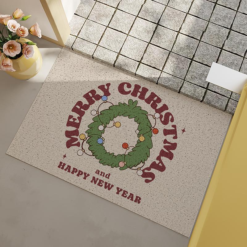 Christmas Floor Mat For The Entrance Door, Floor Mat For The Foyer, Gingerbread House Carpet For Home Decoration