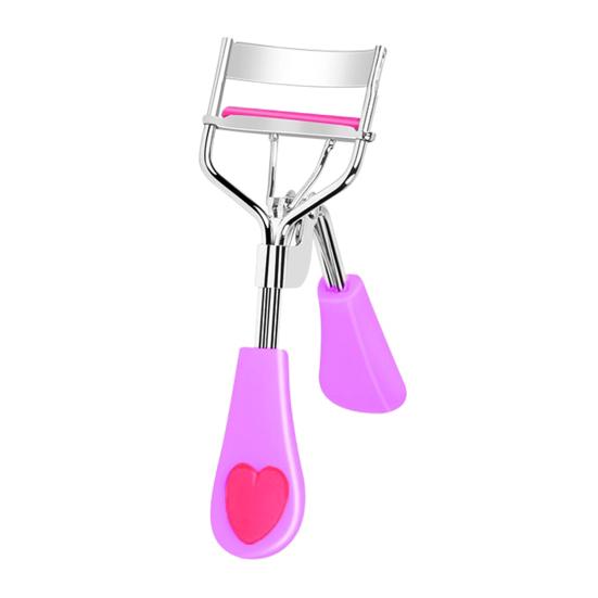 

Eyelash Curler with Love Heart Handle Women Precision Eye Lash Curler Natural Long Lasting Professional Beginner Lashes Curling Tools светло-фиолетовый