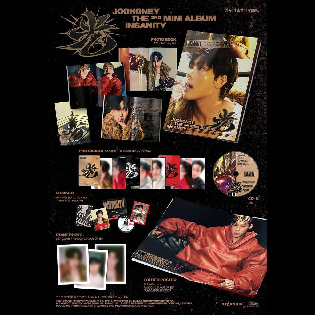 ג'והוני(מונסטה X) - INSANITY המיני-אלבום השני + מתנה חינם