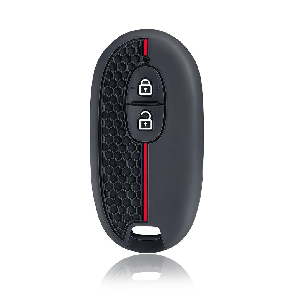 Silica Gel Car Key Case Cover For Suzuki Spacia Stingray Wagon R Alto Solio Concept Kcar Automatic Door 2 Button Remote Key