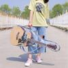 Transparent Acoustic Folk Guitar Case Shiny Straps Parts