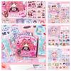 Cartoon Painting Book Stickers Paper Dress-up Outfit Stickers Cute Dress Up Sticker Children