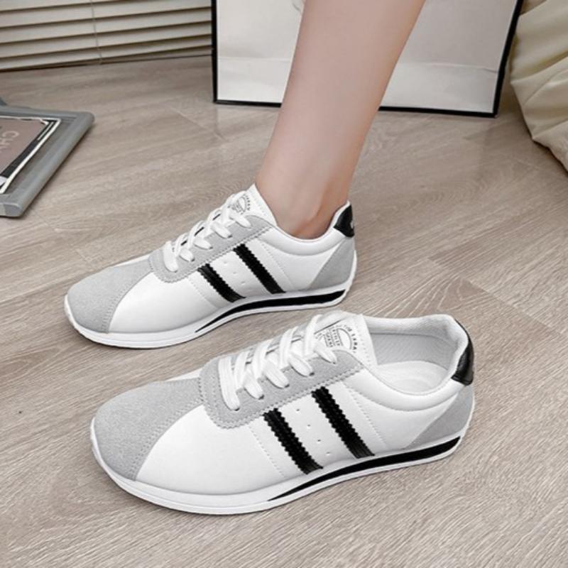 Autumn and Winter Women's Shoes, Women's Sneakers, Student Shoes, White Shoes, Low-top Round-toe Casual Shoes
